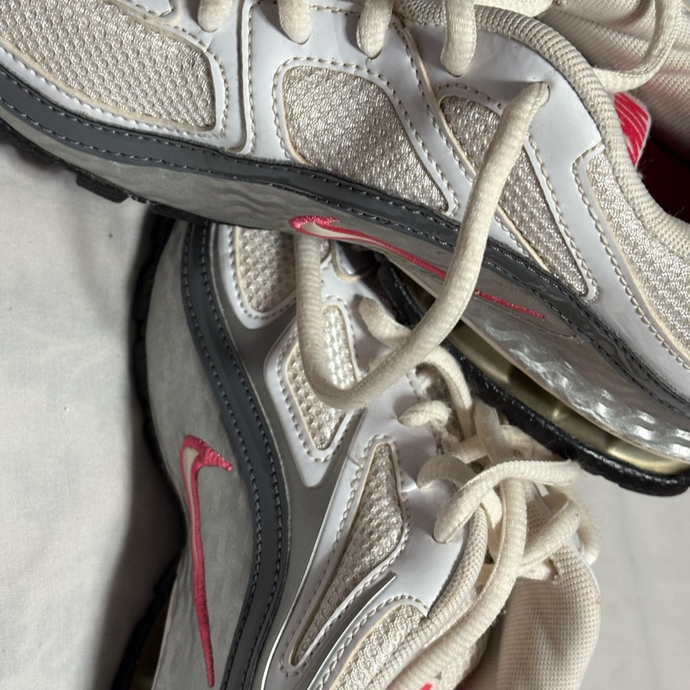 Nike White and Silver Sneakers - Picture 2 of 8